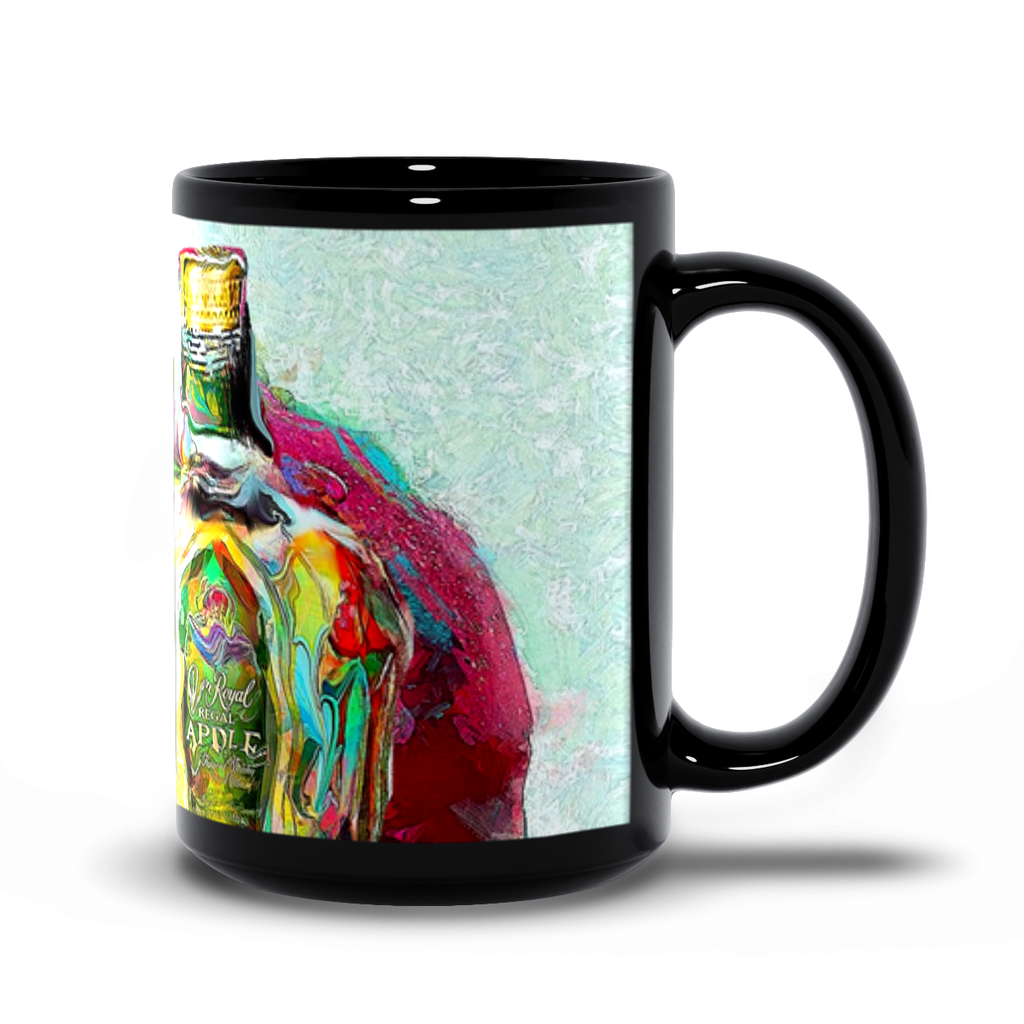 CROWN ROYAL BLACK APPLE 15oz MUG - Drunk Girl Art