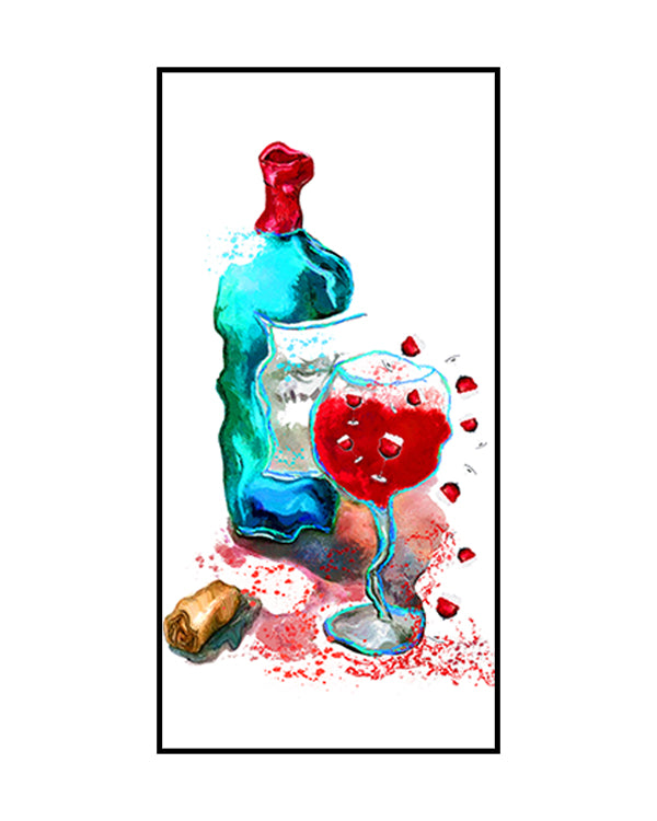 Red Wine Falls Art Painting