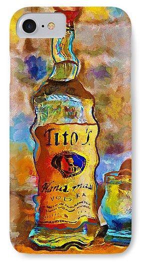Titos - Phone Case - Drunk Girl Art