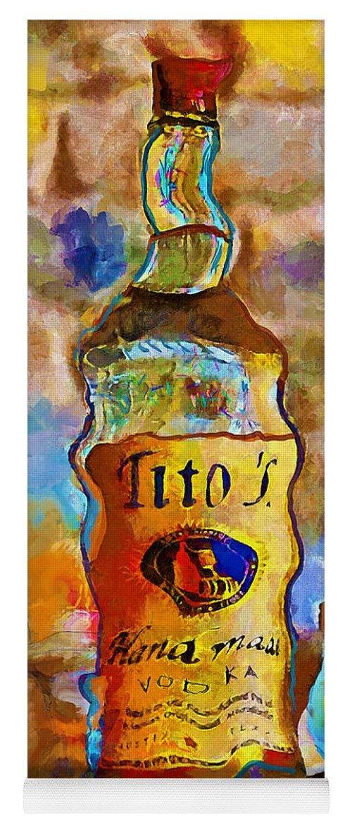 Titos - Yoga Mat - Drunk Girl Art