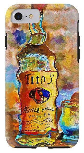 Titos - Phone Case - Drunk Girl Art